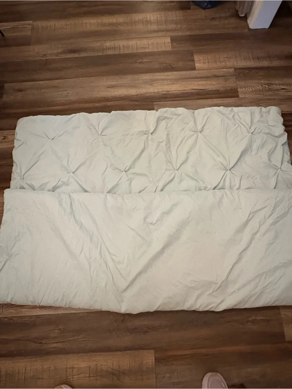 Pottery Barn Teen Pinch-Pleat Comforter - Sage Green